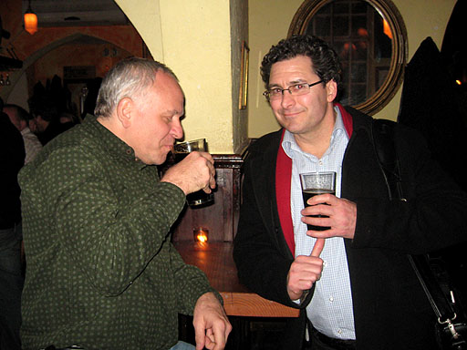 Wally and William compare tasting notes