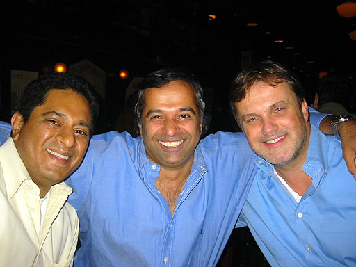 P., Pradeep and Erich after a few samplers.